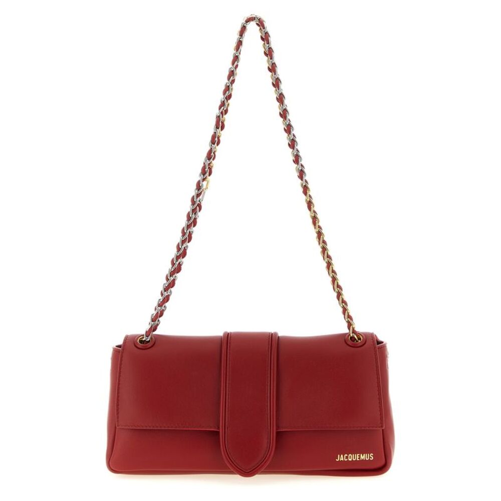 Jacquemus Red Lamb Leather Shoulder Women's Bag